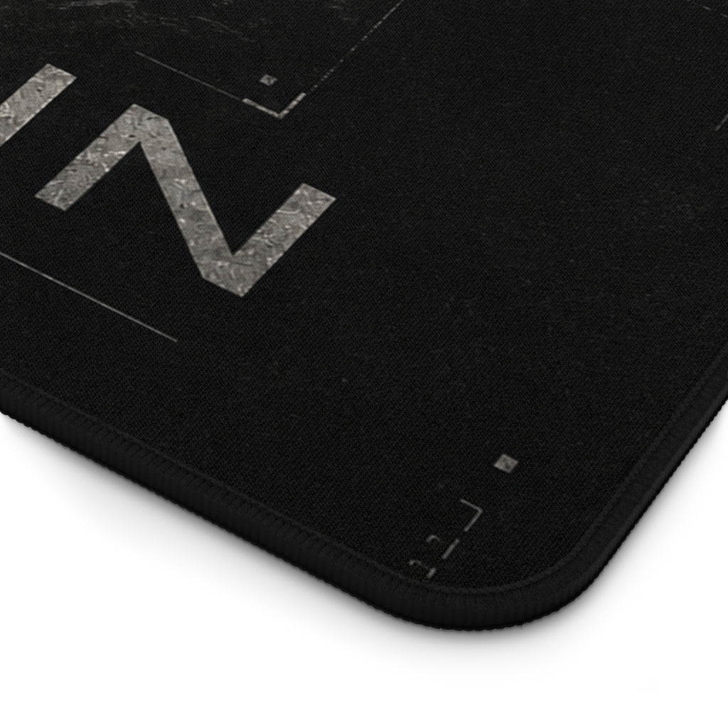 Vyorin Dark Sci‑Fi Mountain Logo Desk Mat