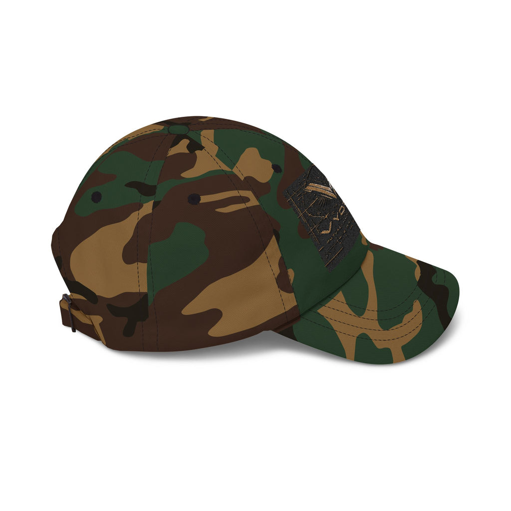 Classic Dad Cap with Vintage Gold 'VWORKIN' Patch – Casual Baseball Hat
