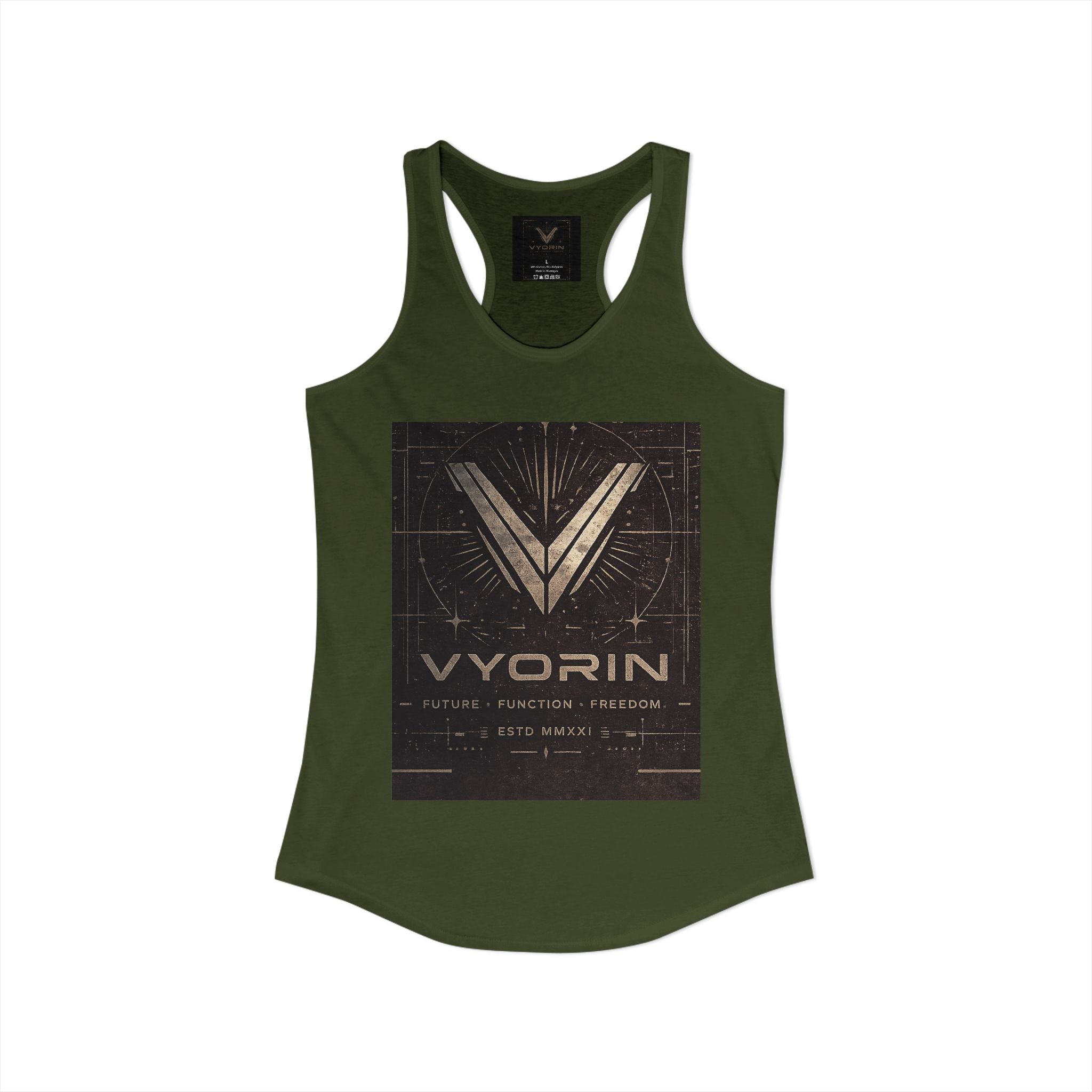 VYORIN full logo Women's Ideal Racerback Tank