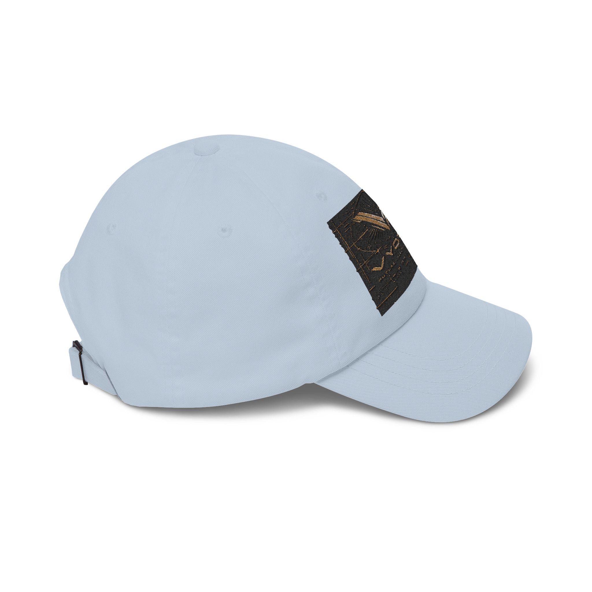 Classic Dad Cap with Vintage Gold 'VWORKIN' Patch – Casual Baseball Hat