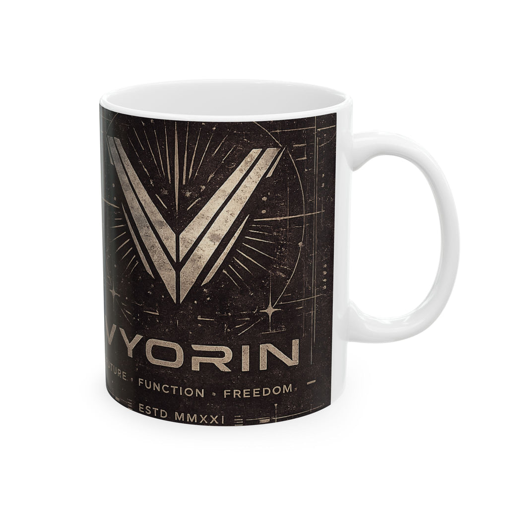 Spaceflight Emblem Ceramic Mug – Vintage Voyager Design (11oz, 15oz)