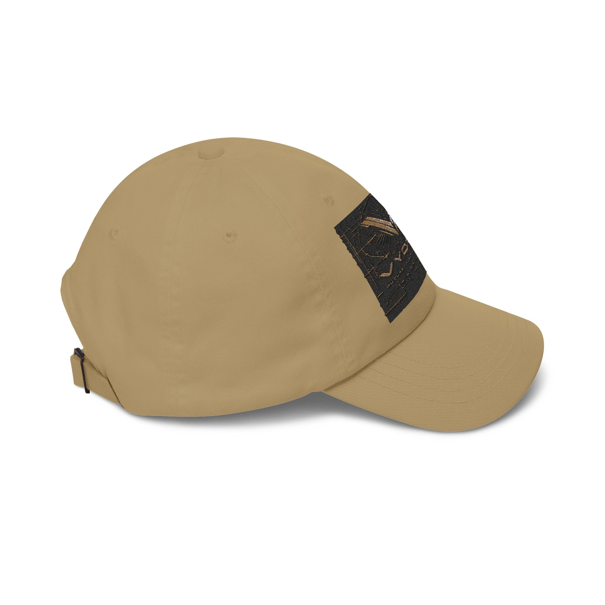 Classic Dad Cap with Vintage Gold 'VWORKIN' Patch – Casual Baseball Hat