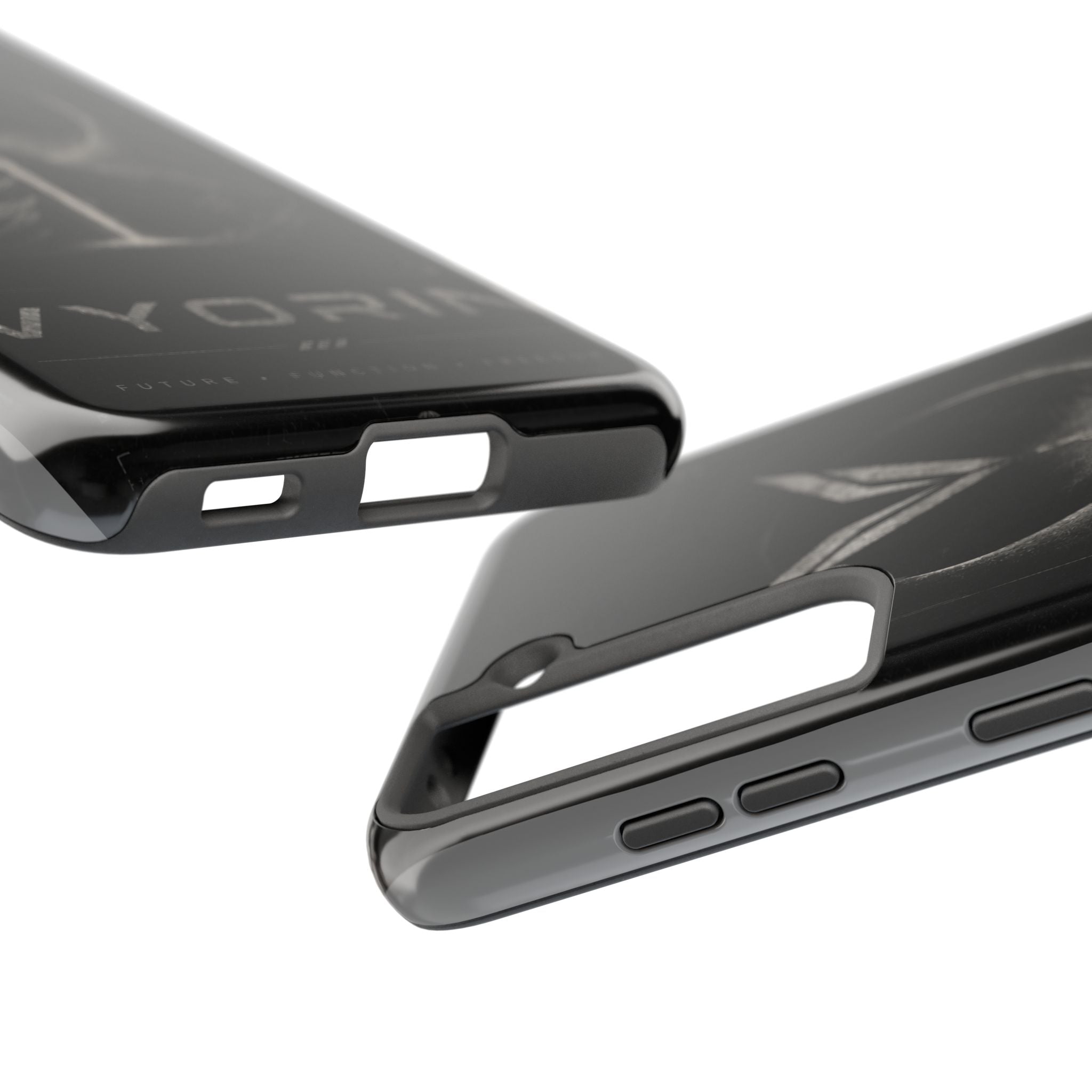 Vyorin Mountain Emblem Tough Phone Case — Dark Sci‑Fi Protection