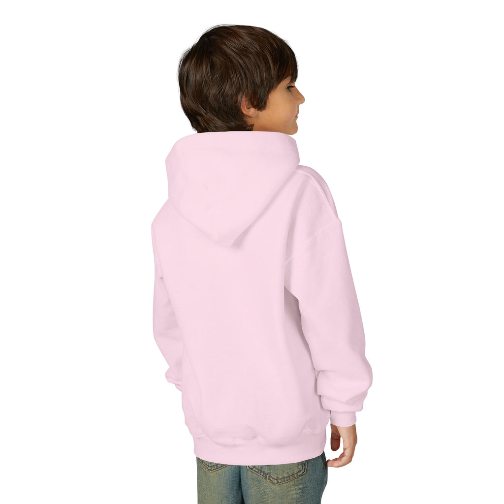 Youth Hoodie with Leopard Print 'VYORIN' Arch Logo - Trendy Kids Pullover