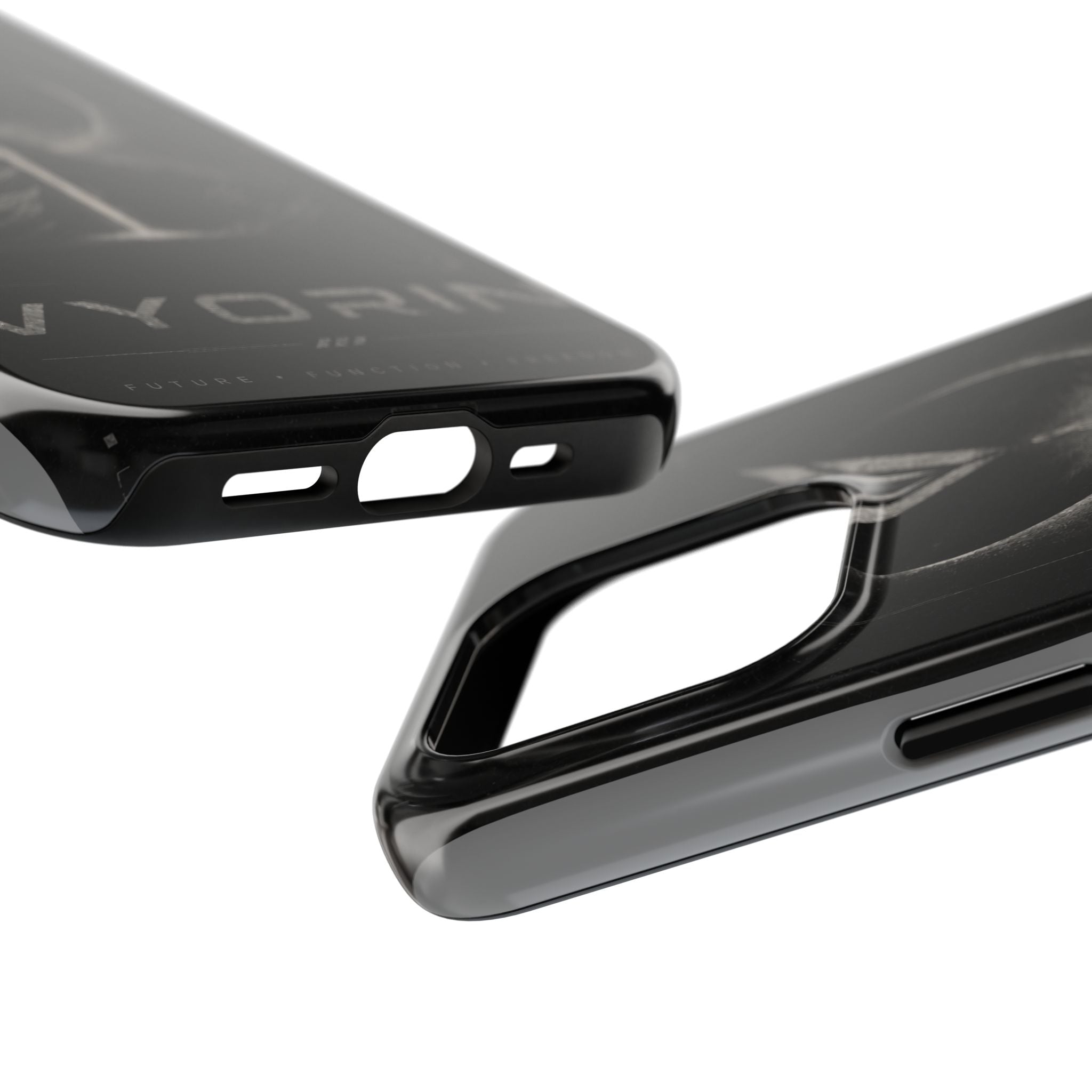 Vyorin Mountain Emblem Tough Phone Case — Dark Sci‑Fi Protection