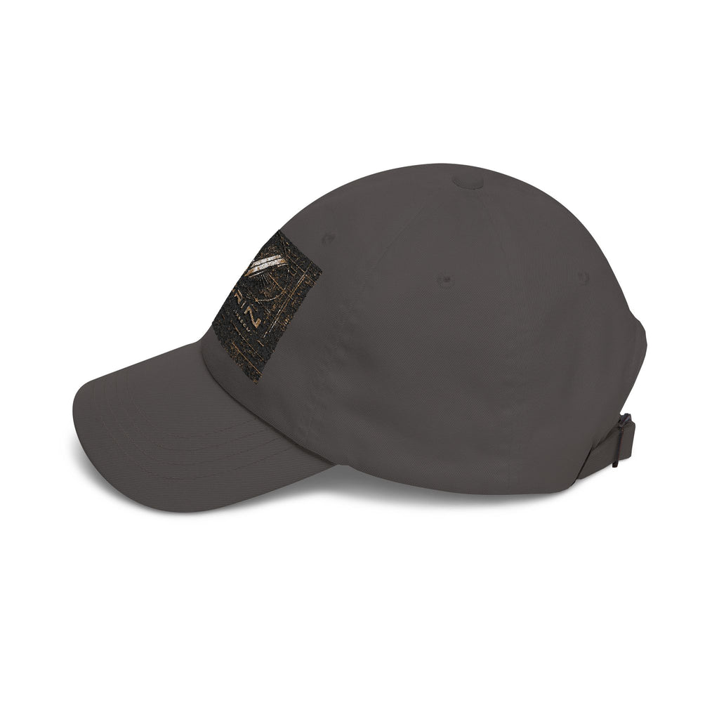 Classic Dad Cap with Vintage Gold 'VWORKIN' Patch – Casual Baseball Hat