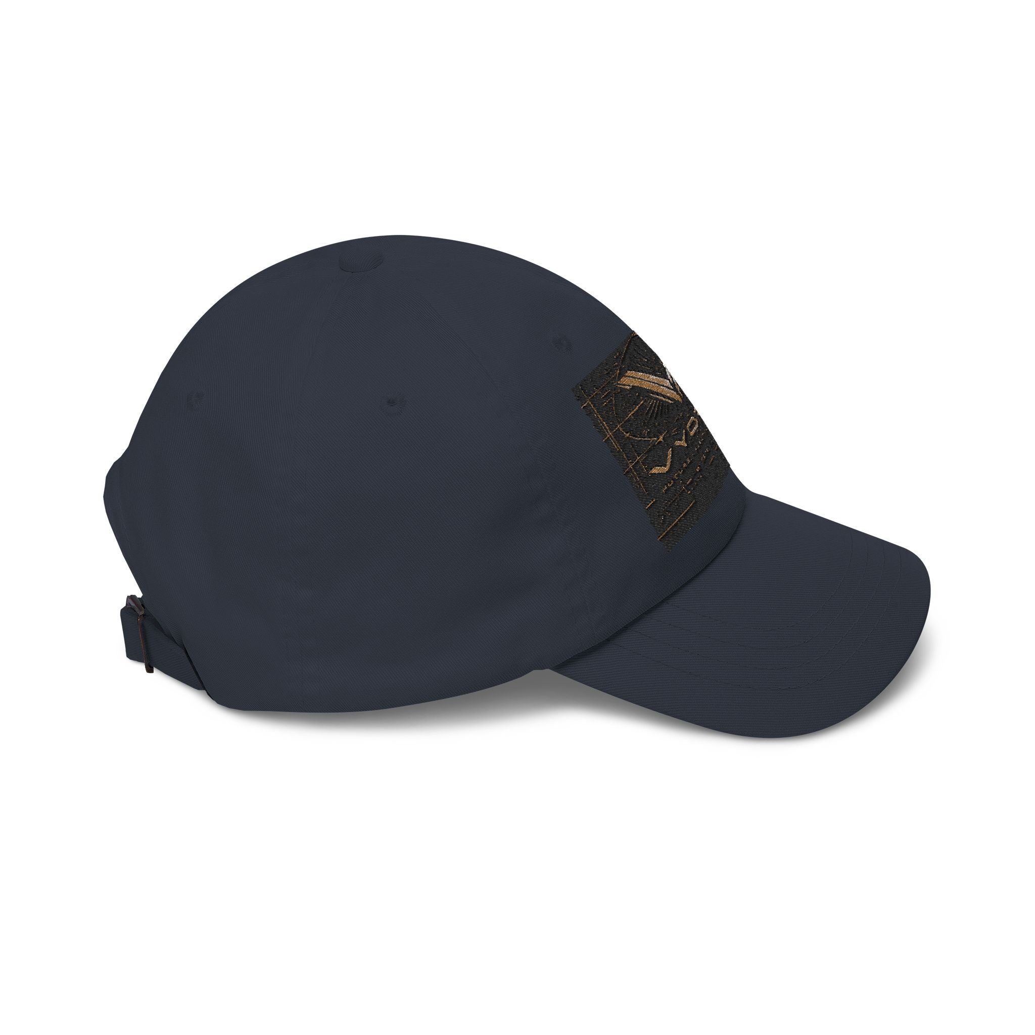 Classic Dad Cap with Vintage Gold 'VWORKIN' Patch – Casual Baseball Hat