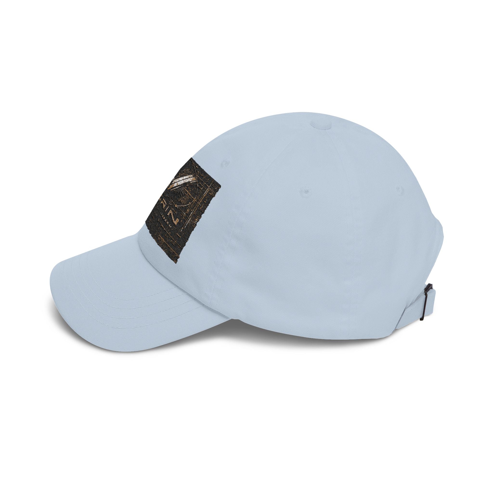 Classic Dad Cap with Vintage Gold 'VWORKIN' Patch – Casual Baseball Hat