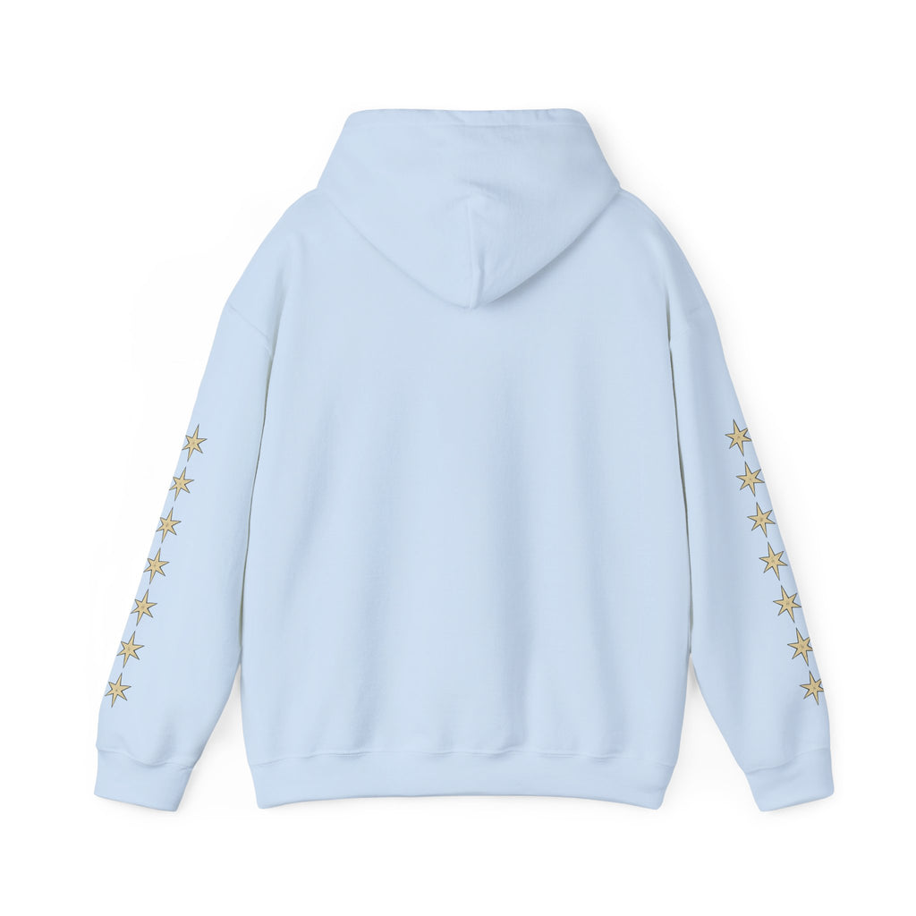 Vyorin Star Emblem Hoodie — Retro Sci‑Fi Logo Pullover