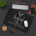 Vyorin Dark Sci‑Fi Mountain Logo Desk Mat