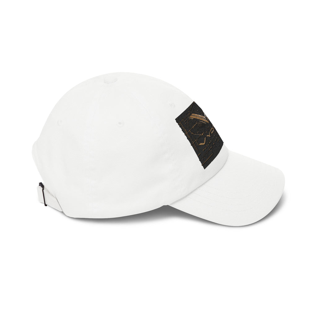 Classic Dad Cap with Vintage Gold 'VWORKIN' Patch – Casual Baseball Hat