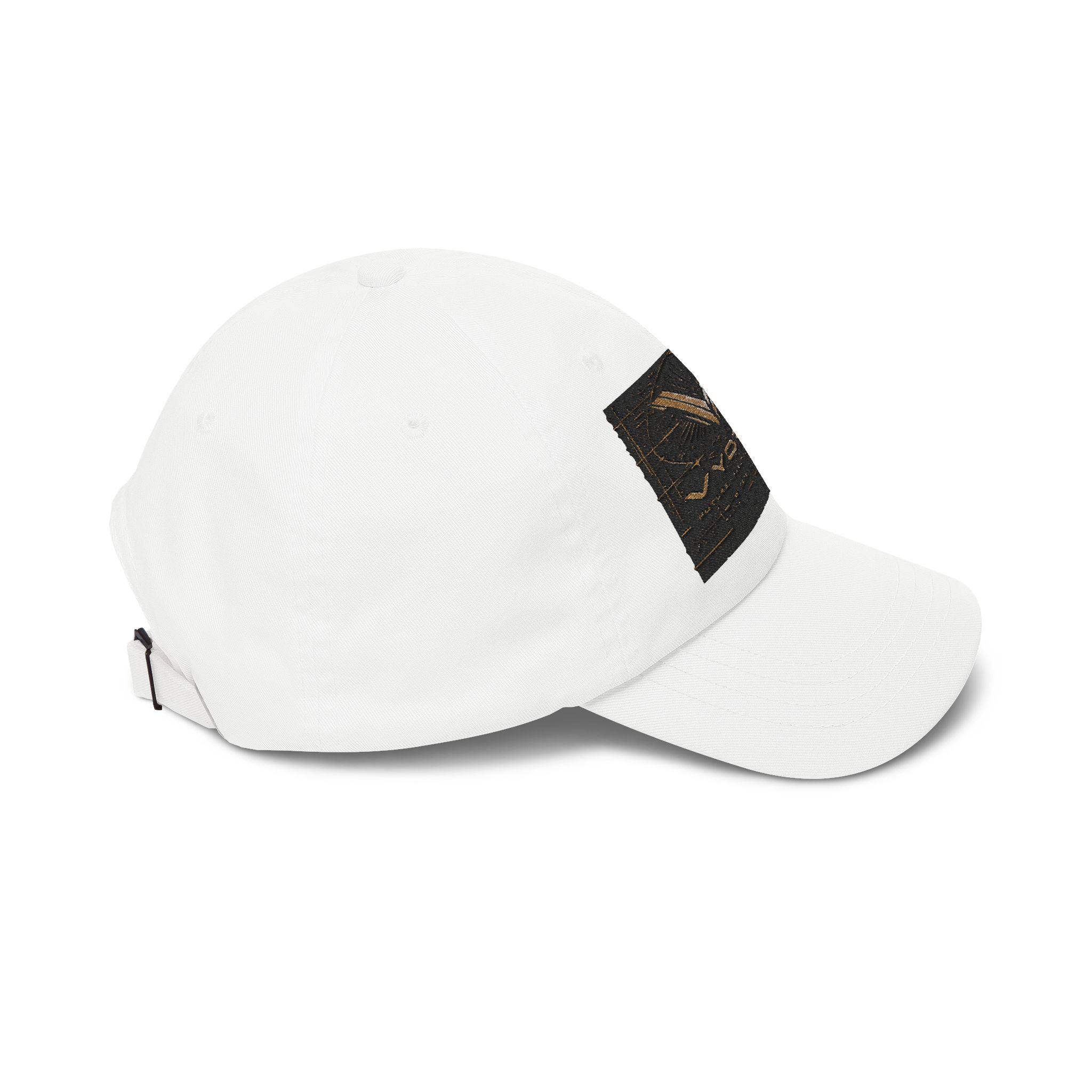 Classic Dad Cap with Vintage Gold 'VWORKIN' Patch – Casual Baseball Hat