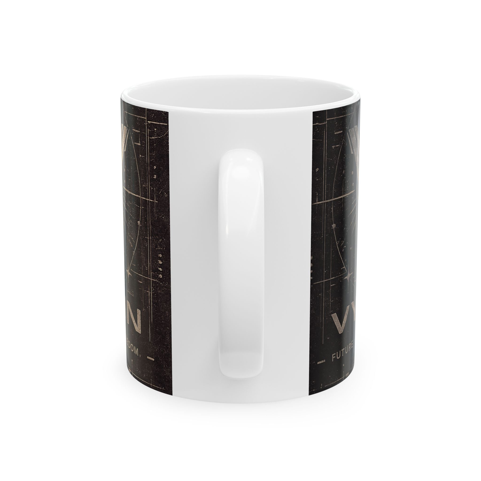 Spaceflight Emblem Ceramic Mug – Vintage Voyager Design (11oz, 15oz)