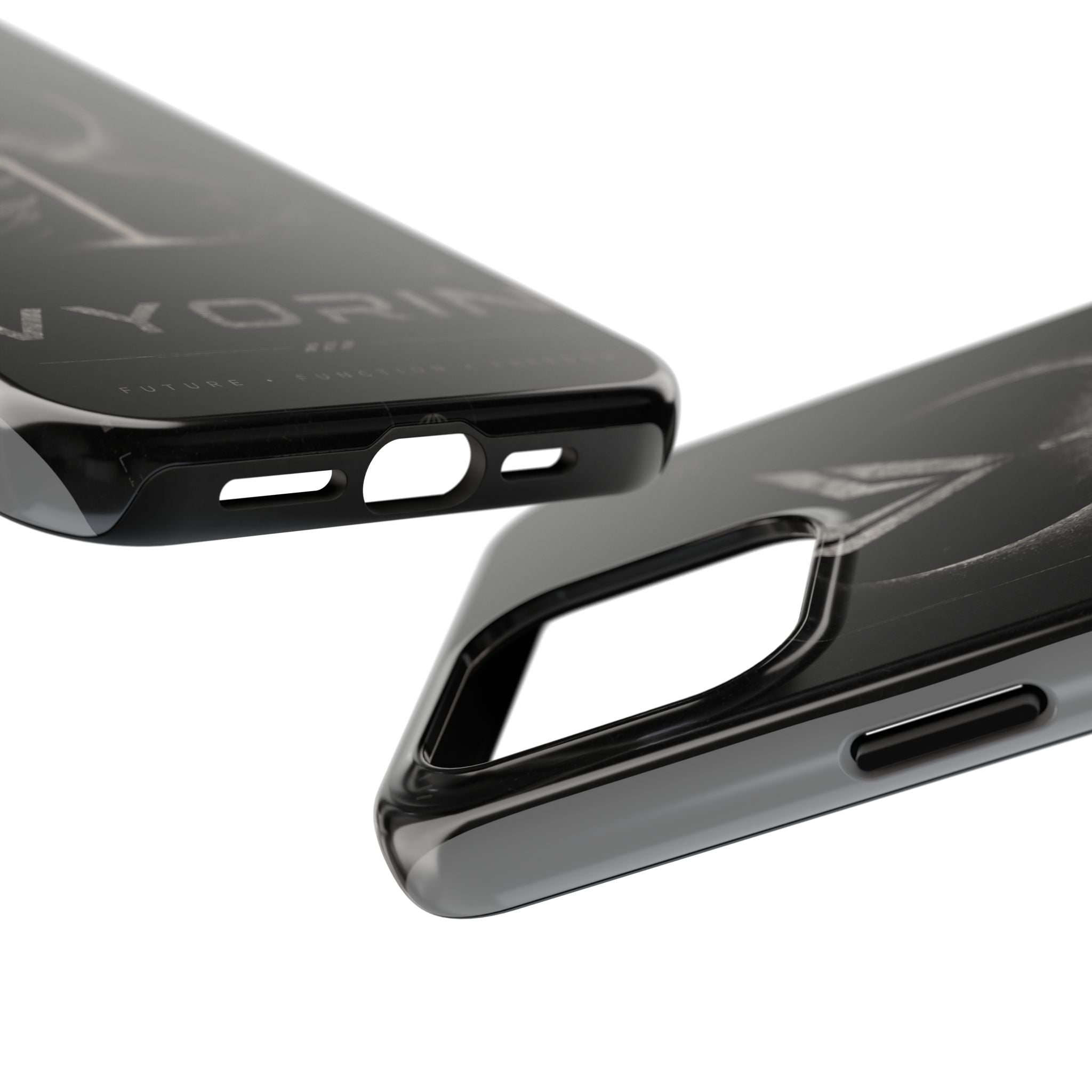 Vyorin Mountain Emblem Tough Phone Case — Dark Sci‑Fi Protection