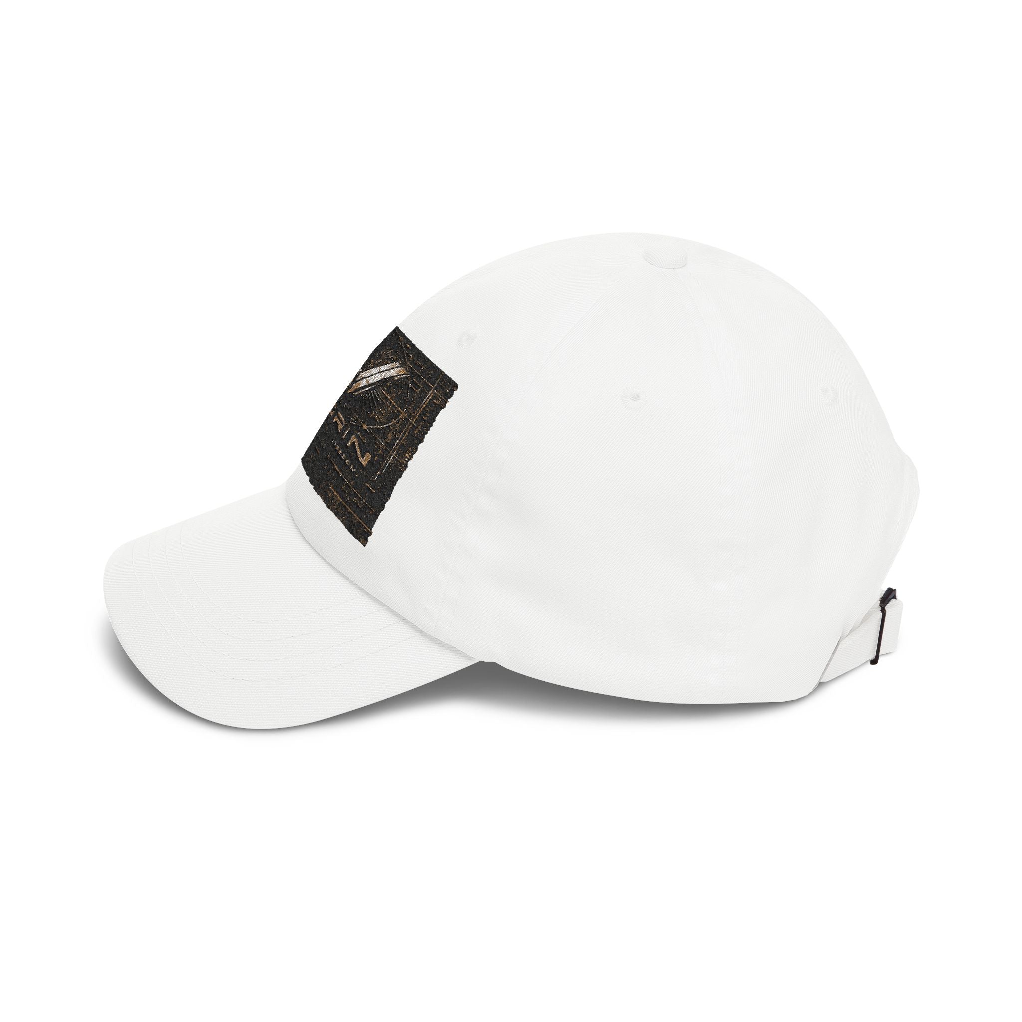 Classic Dad Cap with Vintage Gold 'VWORKIN' Patch – Casual Baseball Hat