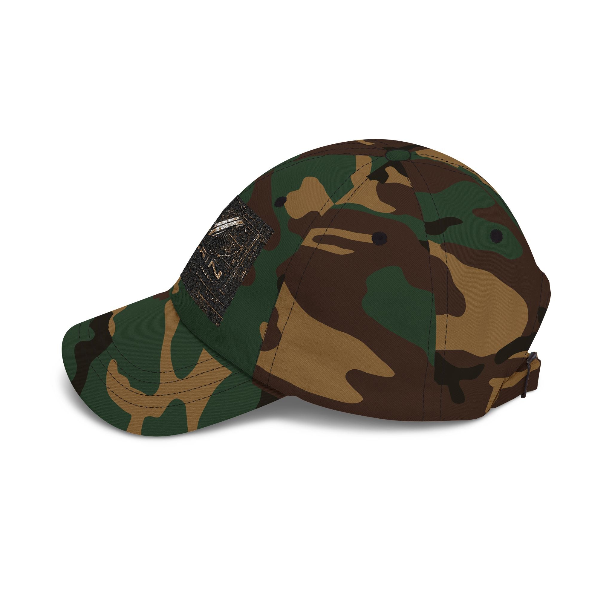 Classic Dad Cap with Vintage Gold 'VWORKIN' Patch – Casual Baseball Hat