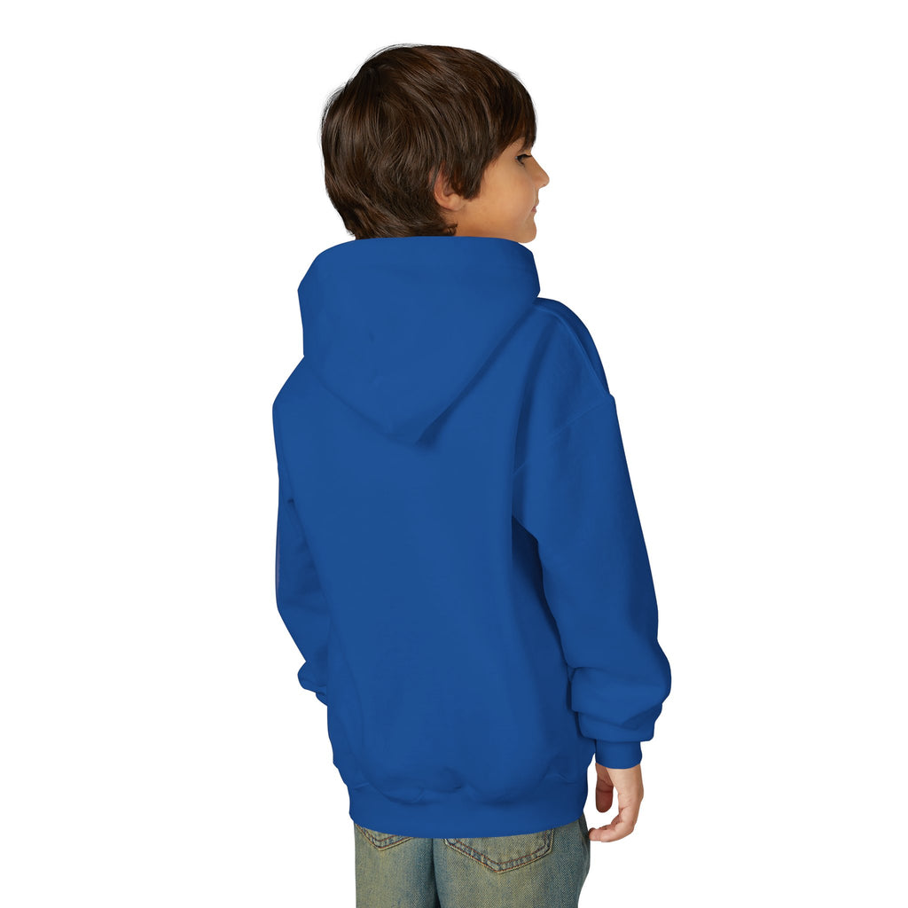 Youth Hoodie with Leopard Print 'VYORIN' Arch Logo - Trendy Kids Pullover