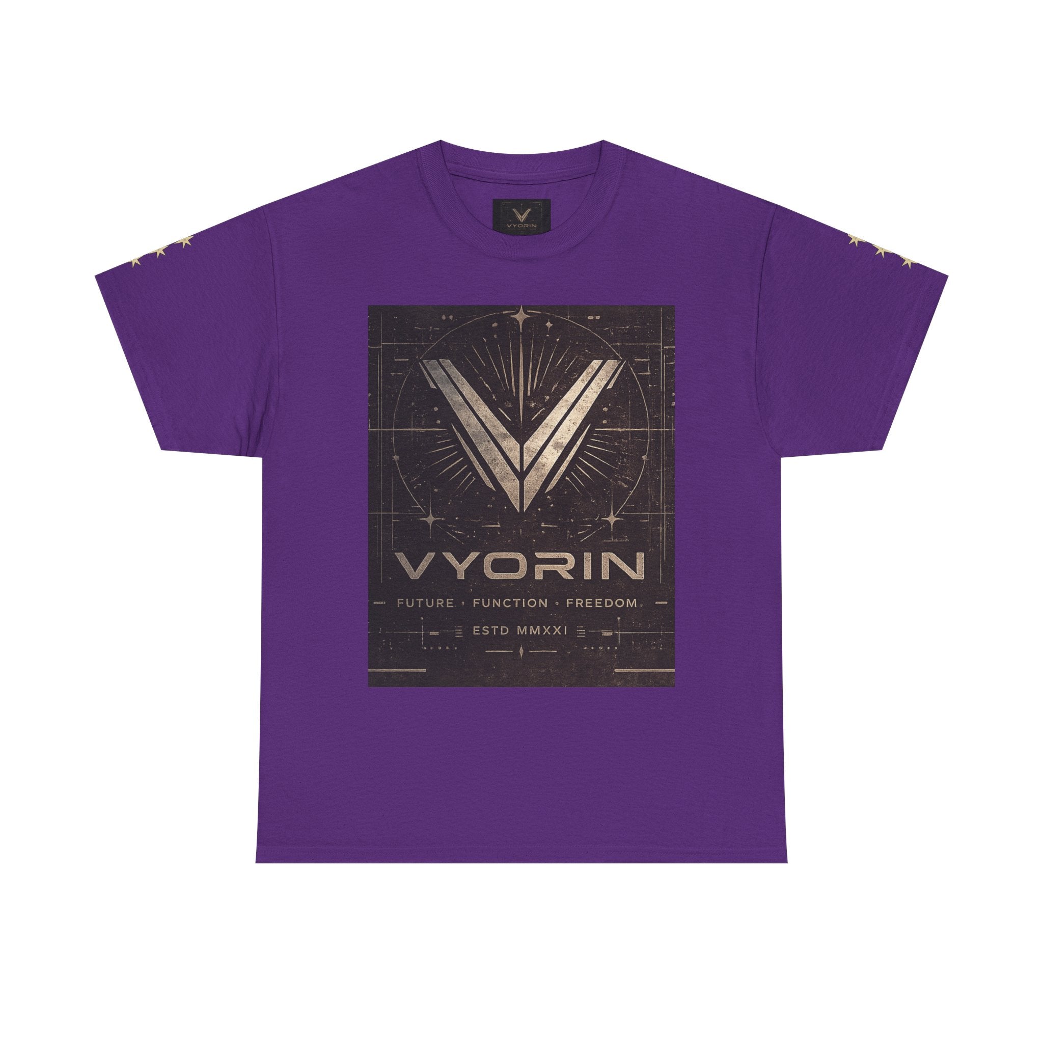 Vyorin Logo Graphic Tee — Futuristic Retro Sci‑Fi T-Shirt