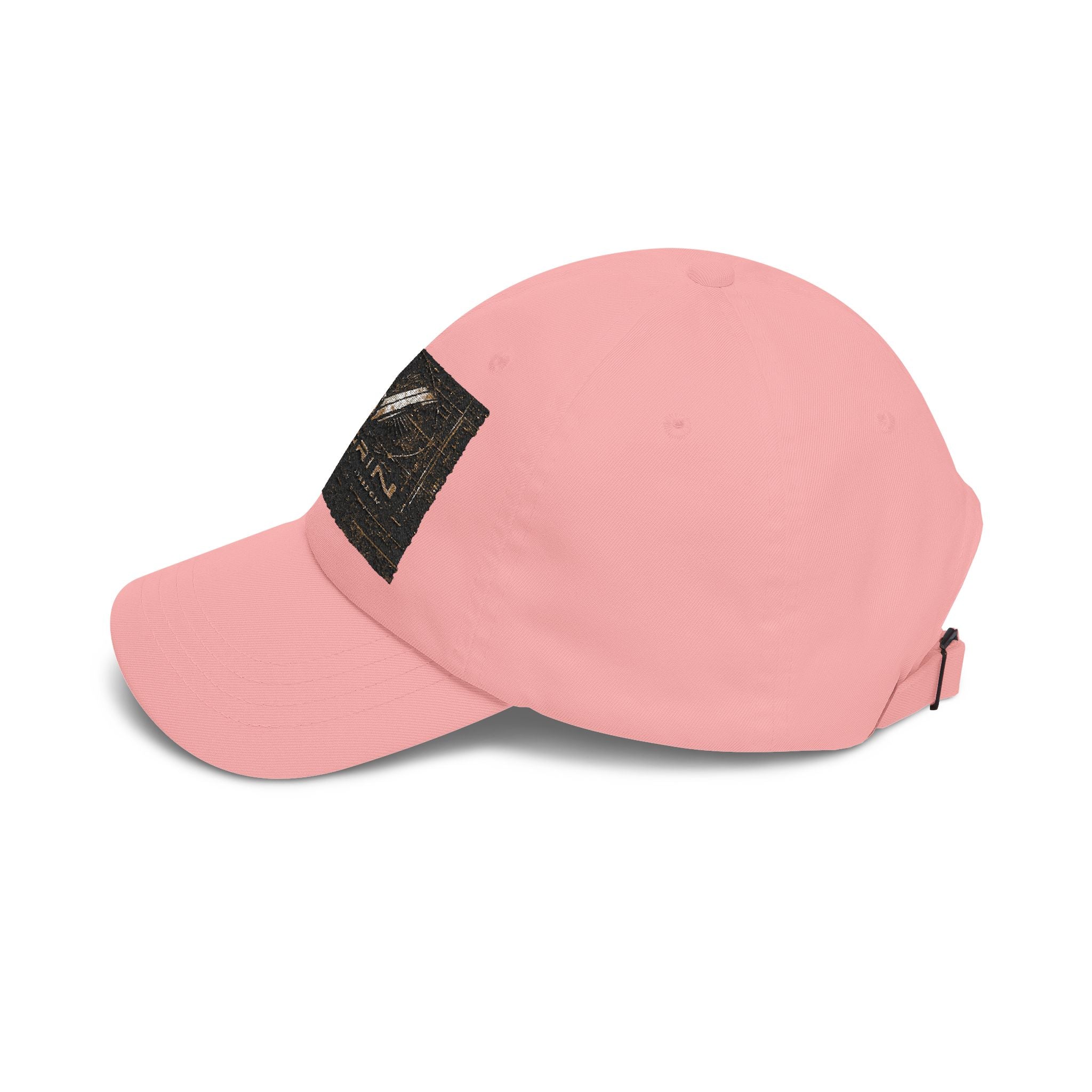Classic Dad Cap with Vintage Gold 'VWORKIN' Patch – Casual Baseball Hat