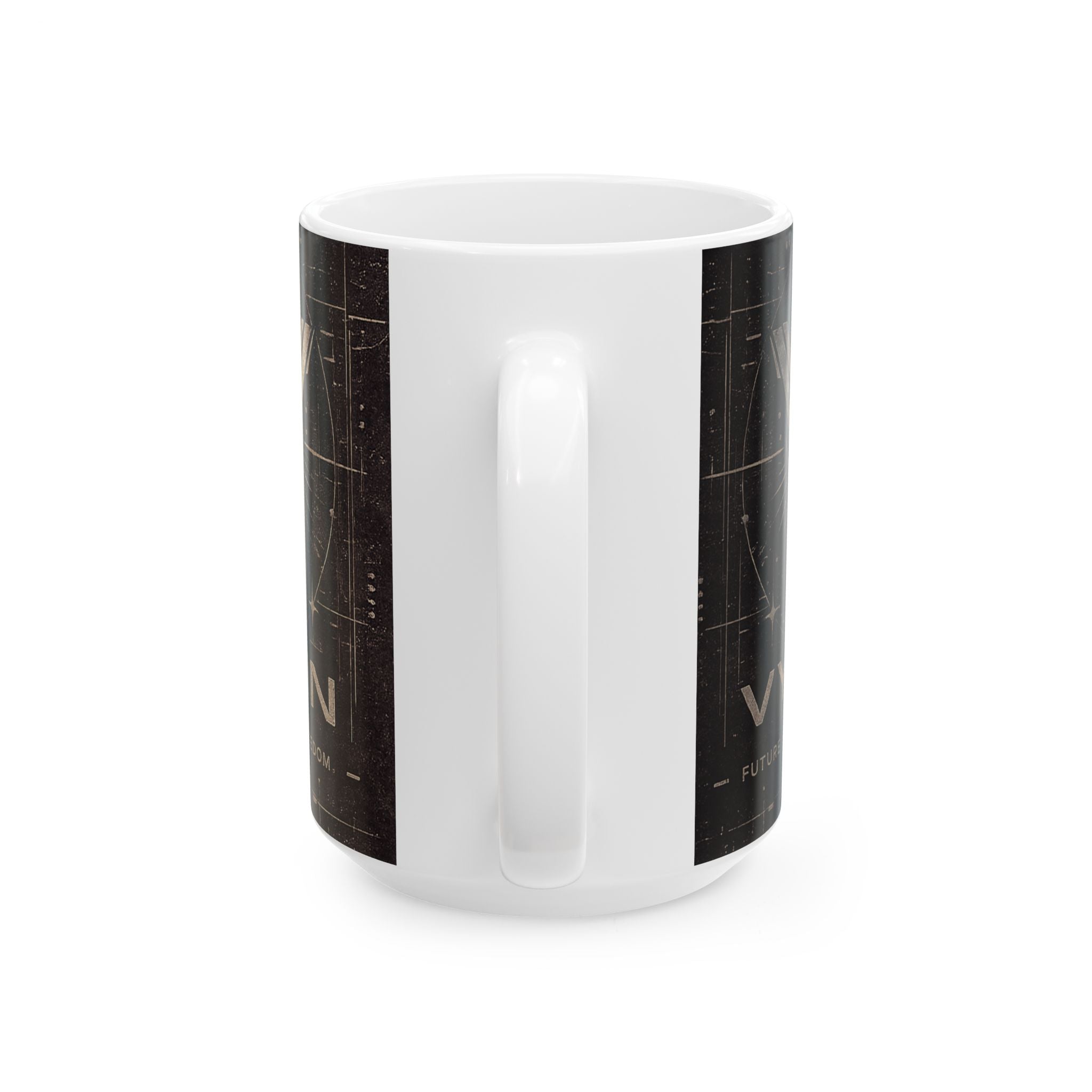 Spaceflight Emblem Ceramic Mug – Vintage Voyager Design (11oz, 15oz)