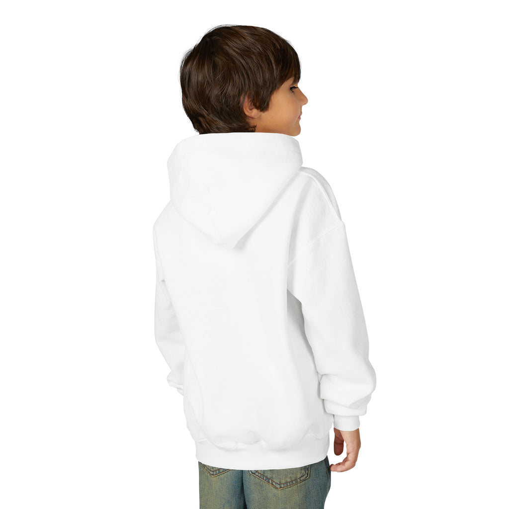 Youth Hoodie with Leopard Print 'VYORIN' Arch Logo - Trendy Kids Pullover