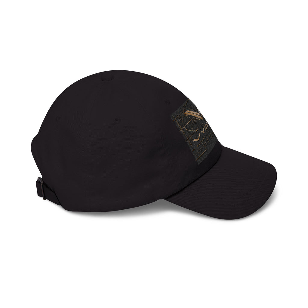 Classic Dad Cap with Vintage Gold 'VWORKIN' Patch – Casual Baseball Hat