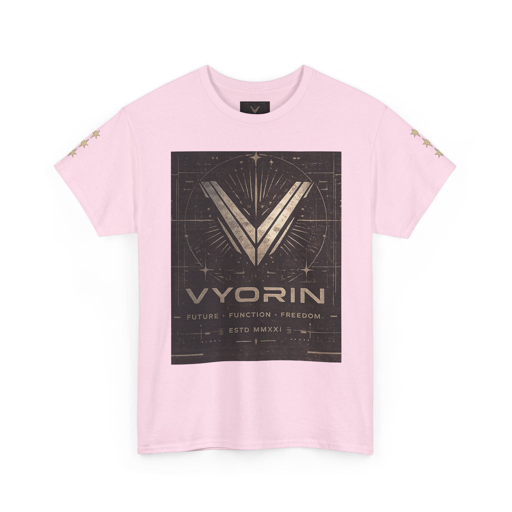 Vyorin Logo Graphic Tee — Futuristic Retro Sci‑Fi T-Shirt