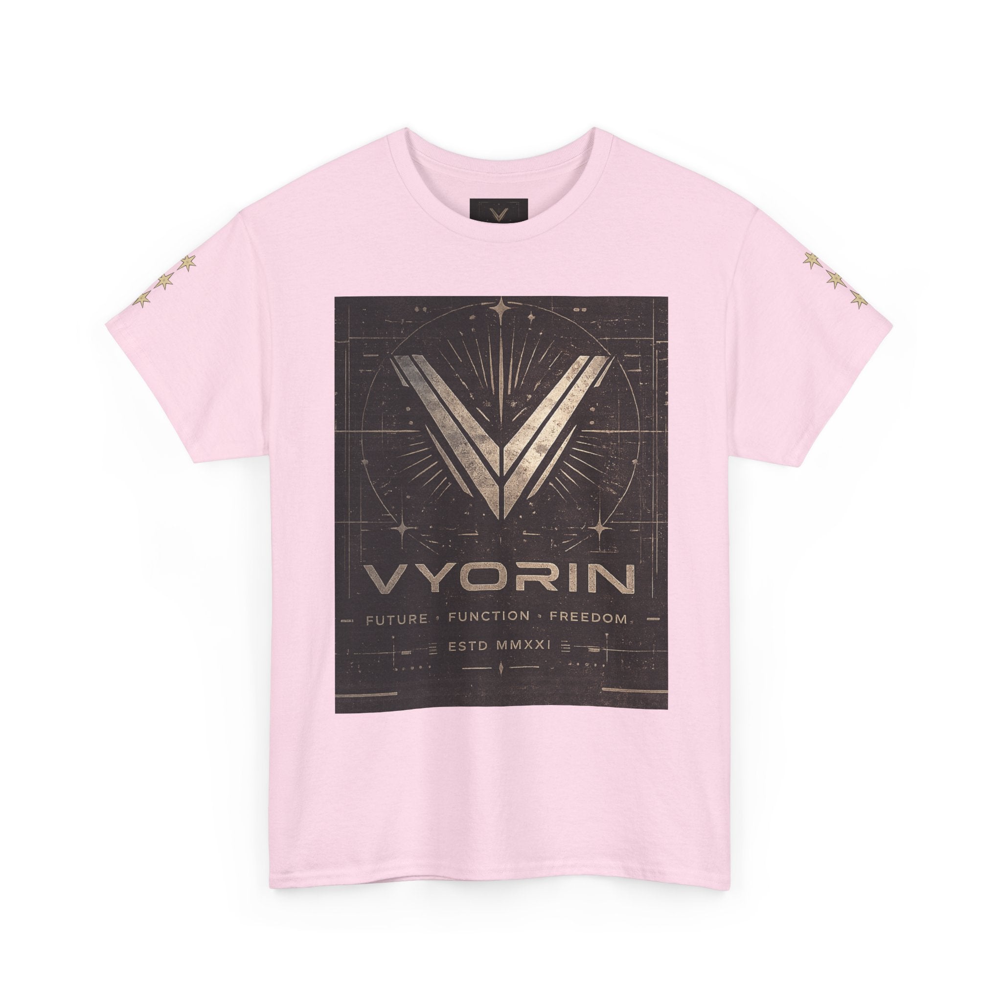 Vyorin Logo Graphic Tee — Futuristic Retro Sci‑Fi T-Shirt