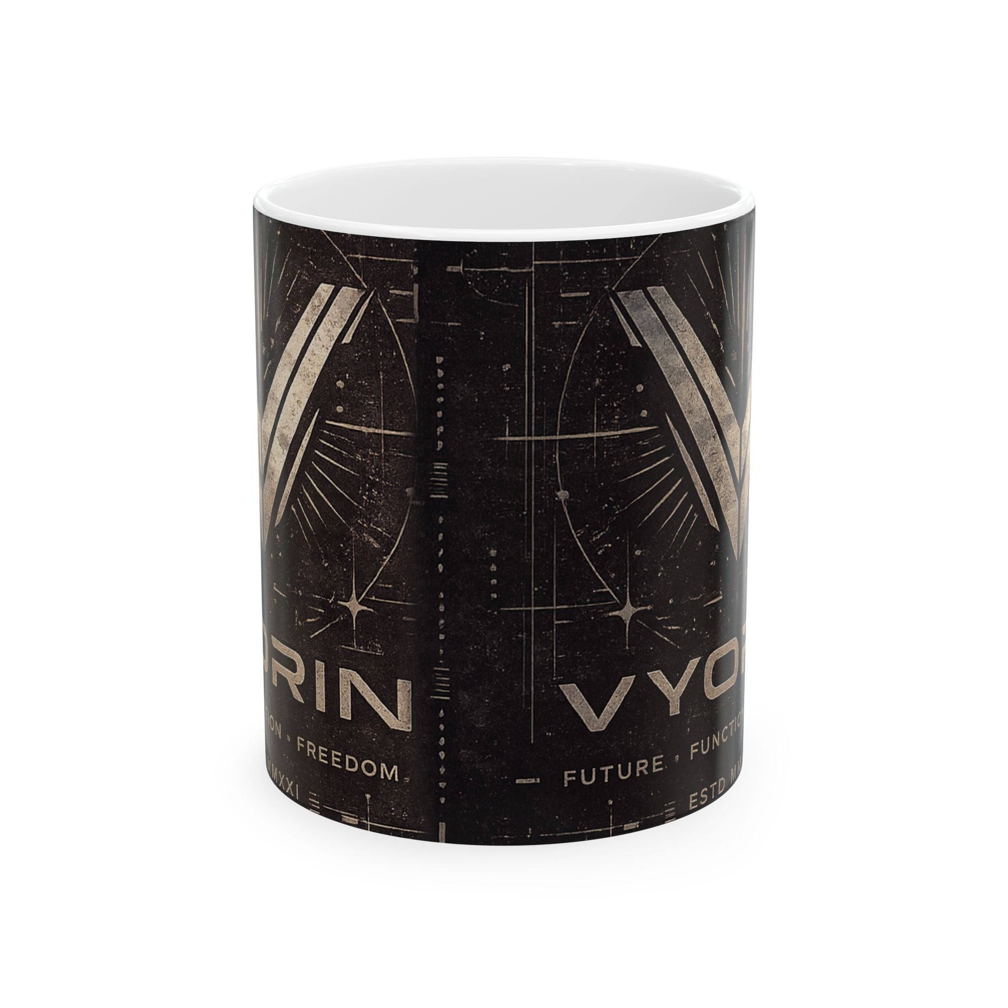 Spaceflight Emblem Ceramic Mug – Vintage Voyager Design (11oz, 15oz)