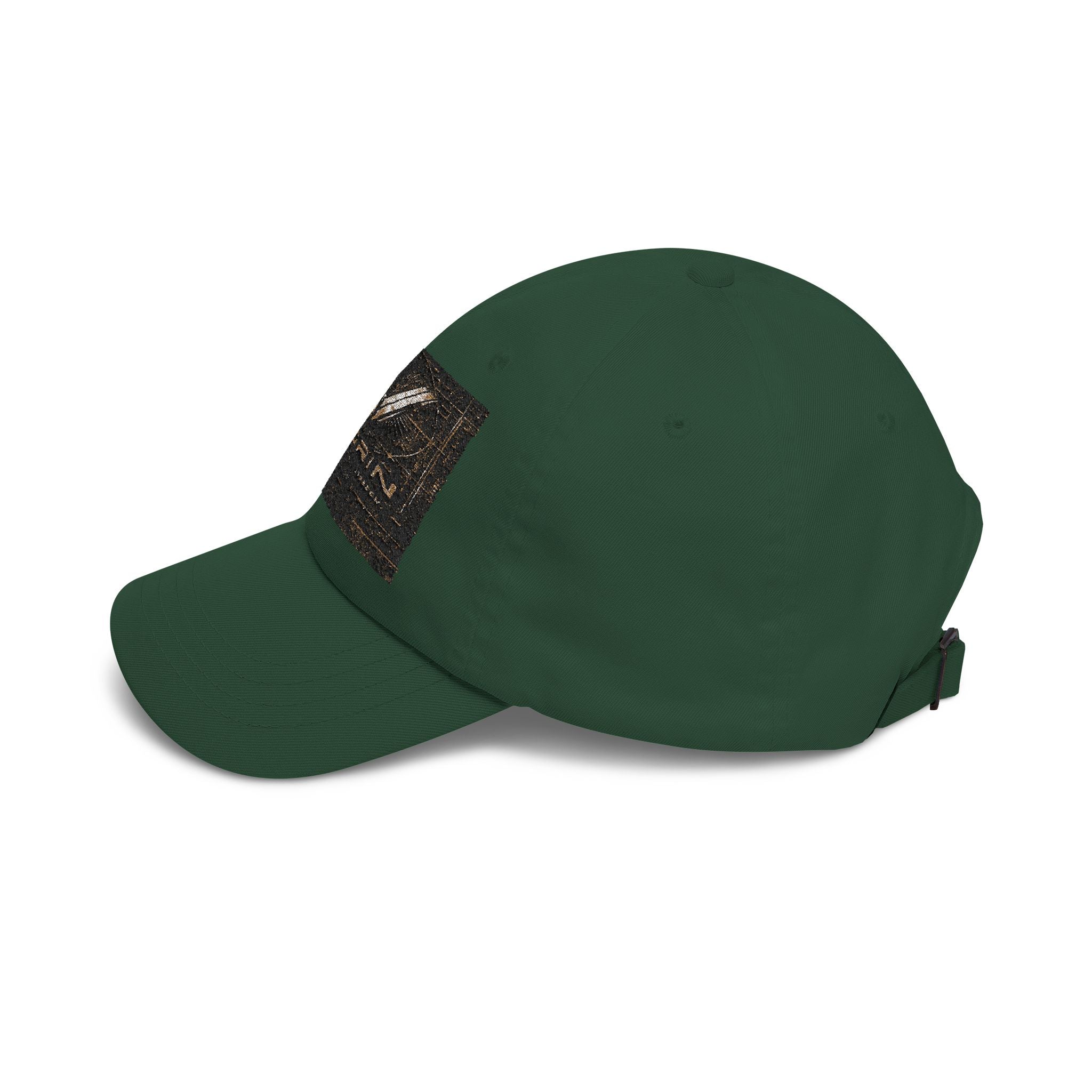 Classic Dad Cap with Vintage Gold 'VWORKIN' Patch – Casual Baseball Hat