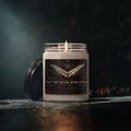 Candle — Vyorin Logo Scented Soy Candle (9 oz) — Clean, Herbal Fragrance for Home & Gifts