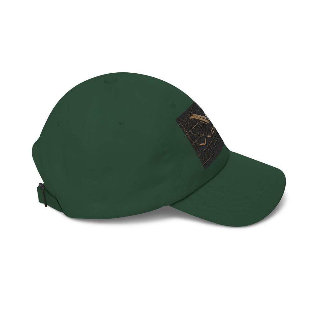 Classic Dad Cap with Vintage Gold 'VWORKIN' Patch – Casual Baseball Hat